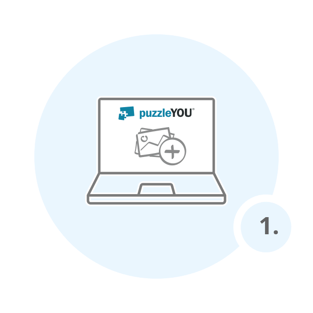 Create a 100 piece photo jigsaw puzzle - step 1