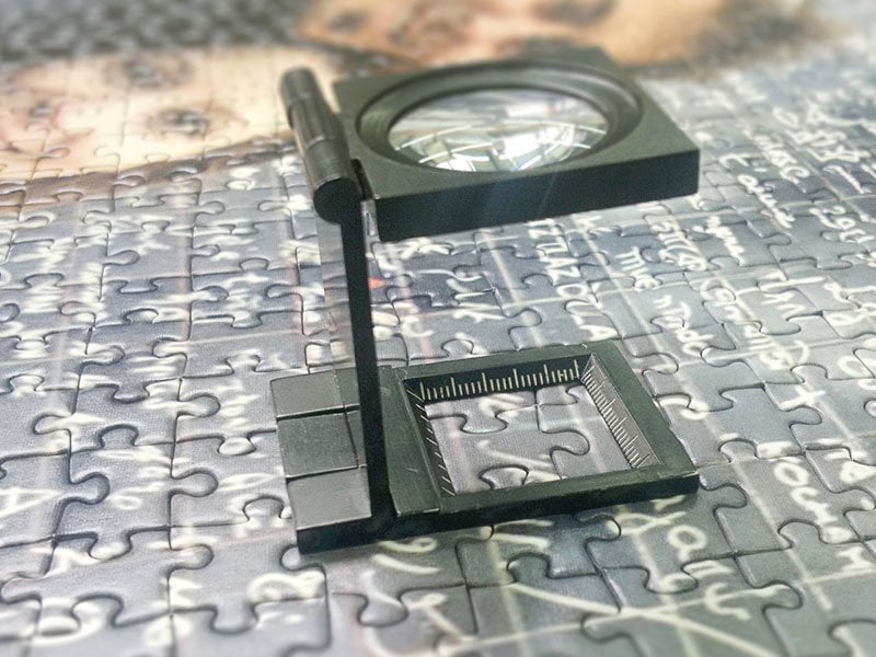 Photo puzzle in digital printing