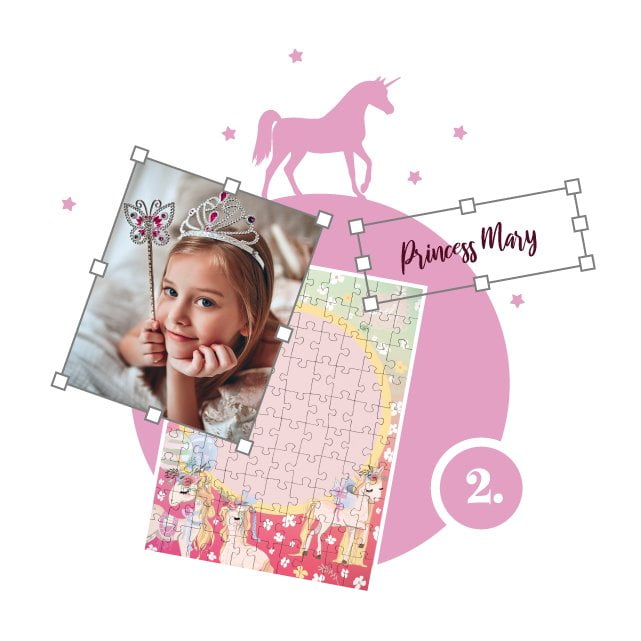 How to create a Unicorn Puzzle Step 2
