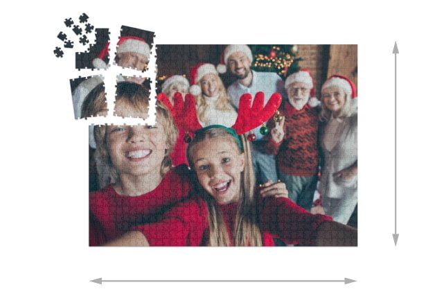 Size of the assembled puzzle