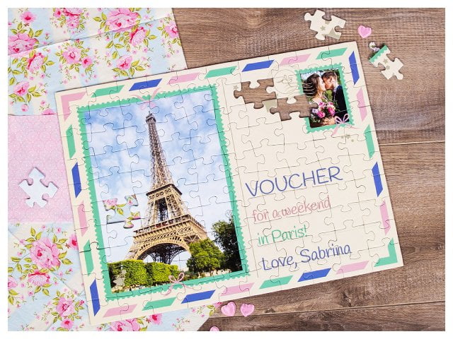 Jigsaw puzzle as a voucher