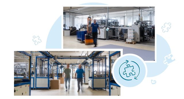 For the puzzle production in our modern production factory, we use green electricity