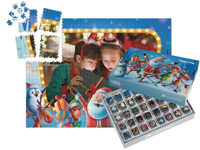 puzzleYOU Advent Calendar box "Santa Party"