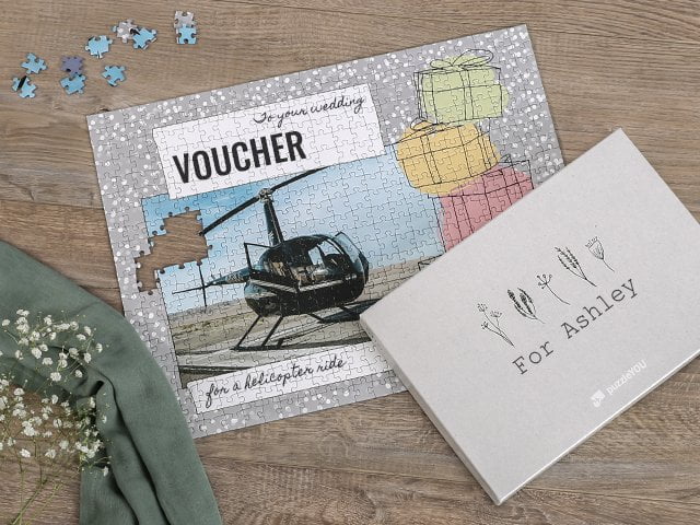 Gift Voucher as a jigsaw puzzle