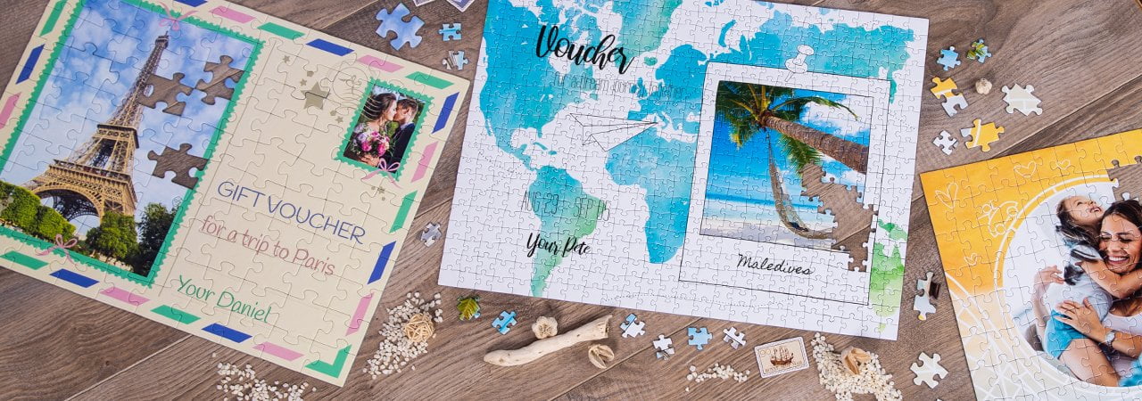 Gift voucher puzzle - travel