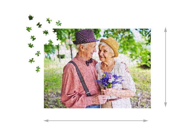 Size of the assembled puzzle