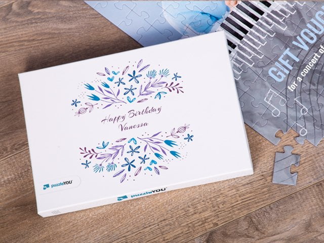 Box for voucher puzzle