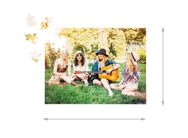 Size of the assembled puzzle