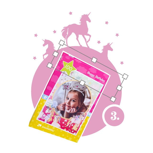 How to create a Unicorn Puzzle Step 3